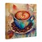 Stupell Industries Coffee Beans & Latte Canvas Wall Art Design by Alina Georgescu